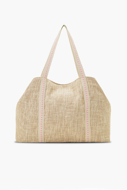 CAPRI ZEST LEMON STRAWBERRY HIBISCUS OVERSIZED TOTE
