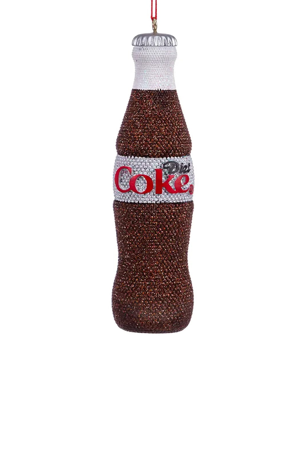 4" Dazzled Diet Coke Bottle Ornament - -
