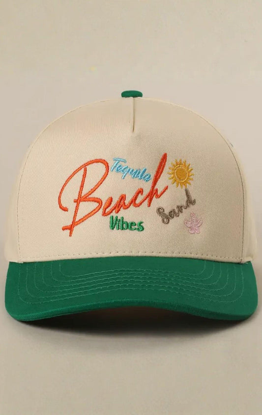 BEACH TEQUILA SAND VIBES TWO-TONE TRUCKER HAT