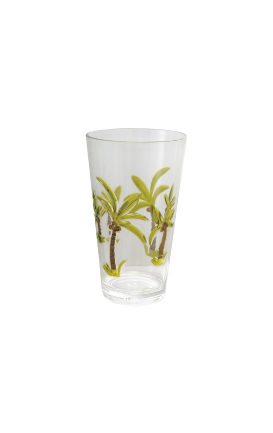20 OZ ACRYLIC DRINKING GLASS WITH PALM TREES