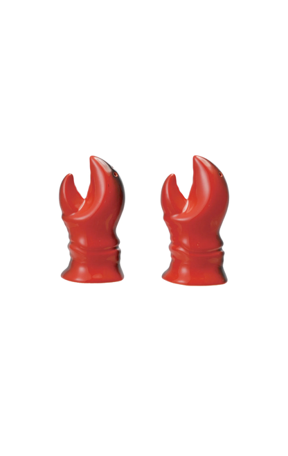 STONEWARE VINTAGE REPRODUCTION SALT & PEPPER SHAKERS, SET OF 2