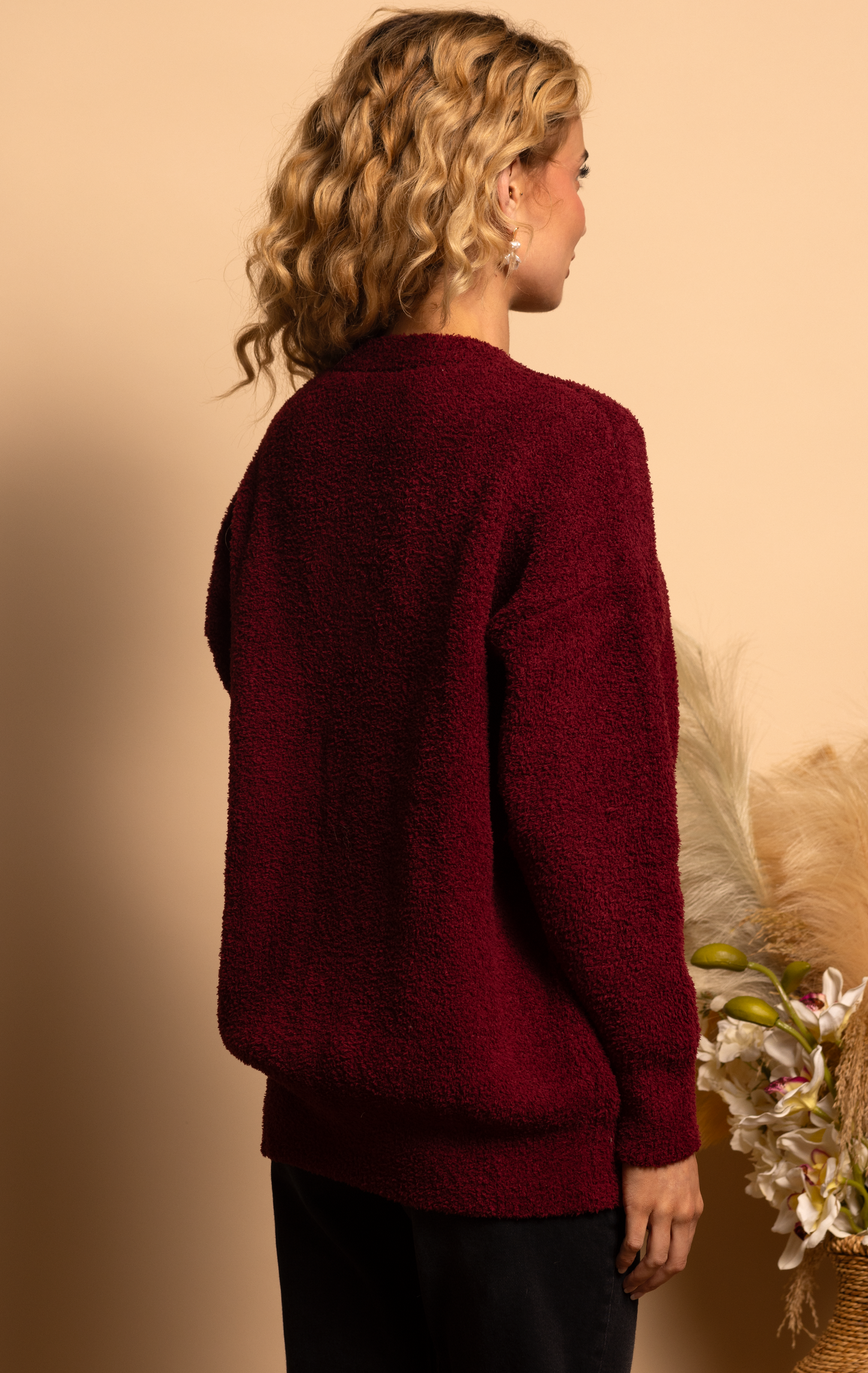 COZY SWEATER - SCARLET - XS