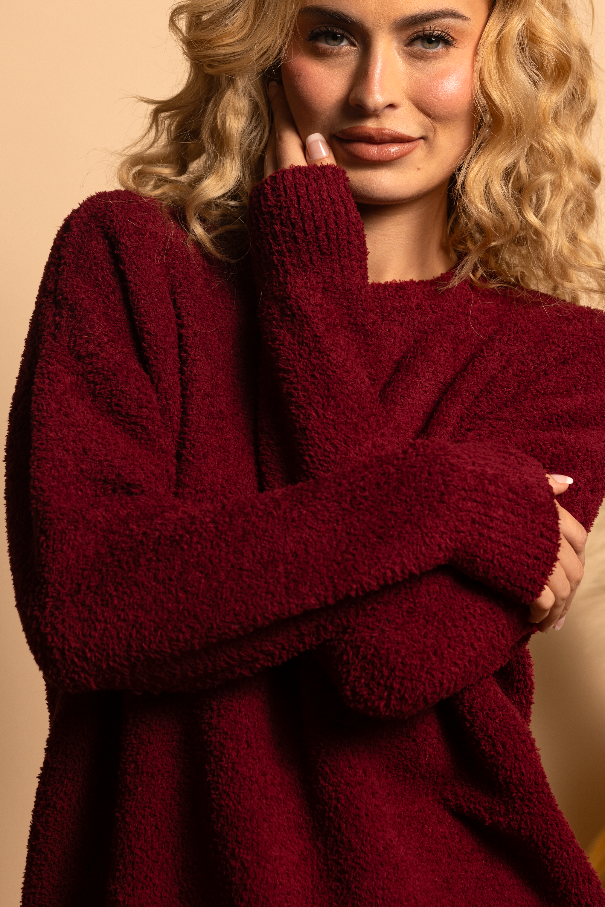 COZY SWEATER - SCARLET - XS