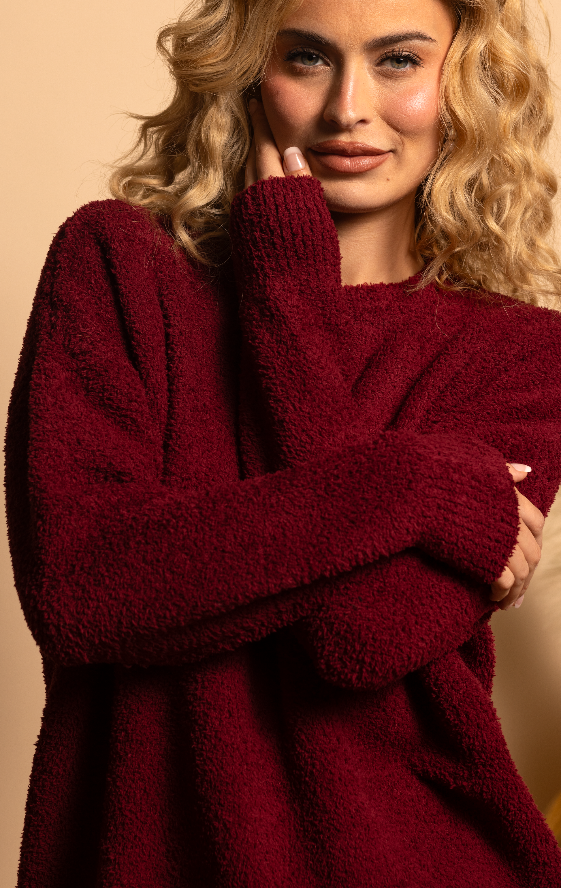 COZY SWEATER - SCARLET - XS