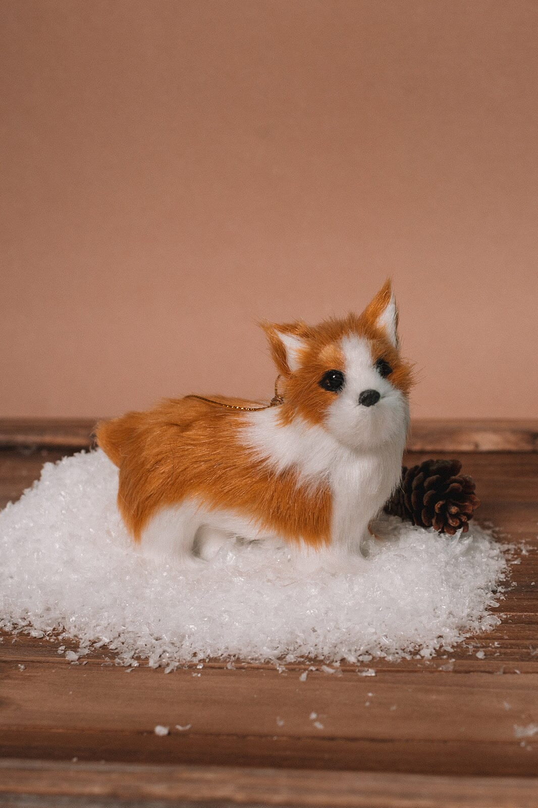 Furry Dog Ornament - -