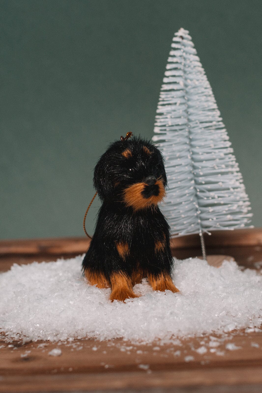 Furry Dog Ornament - -