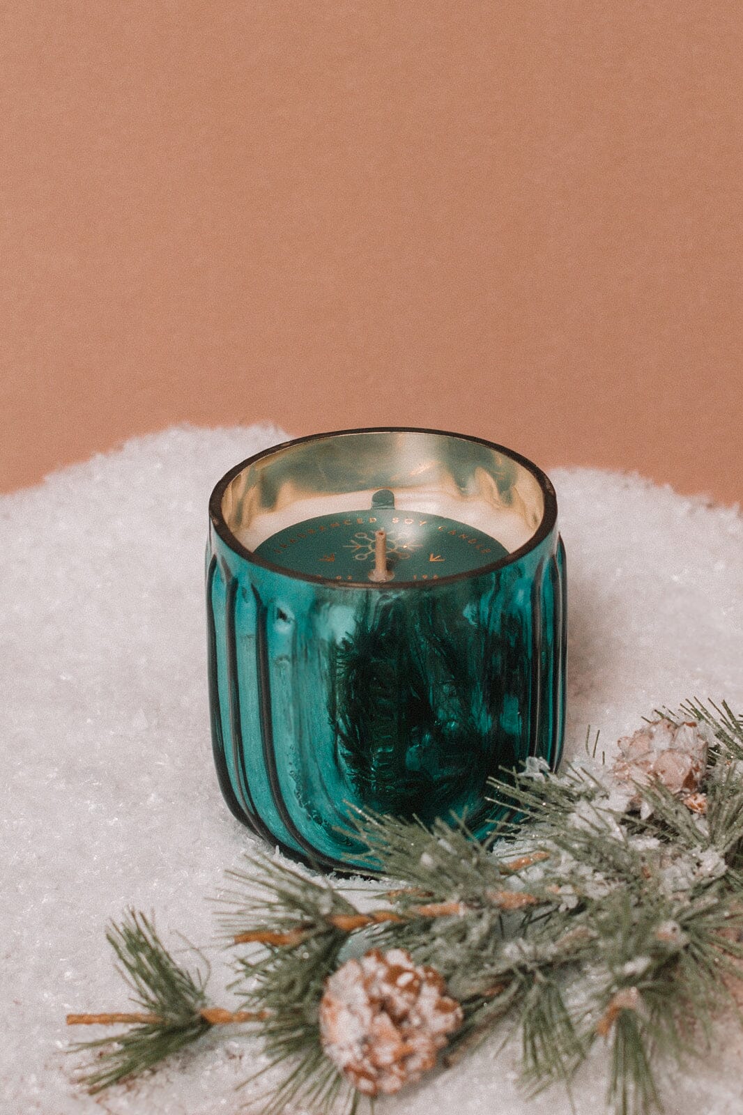 WONDERMINT PRESSED GLASS CANDLE