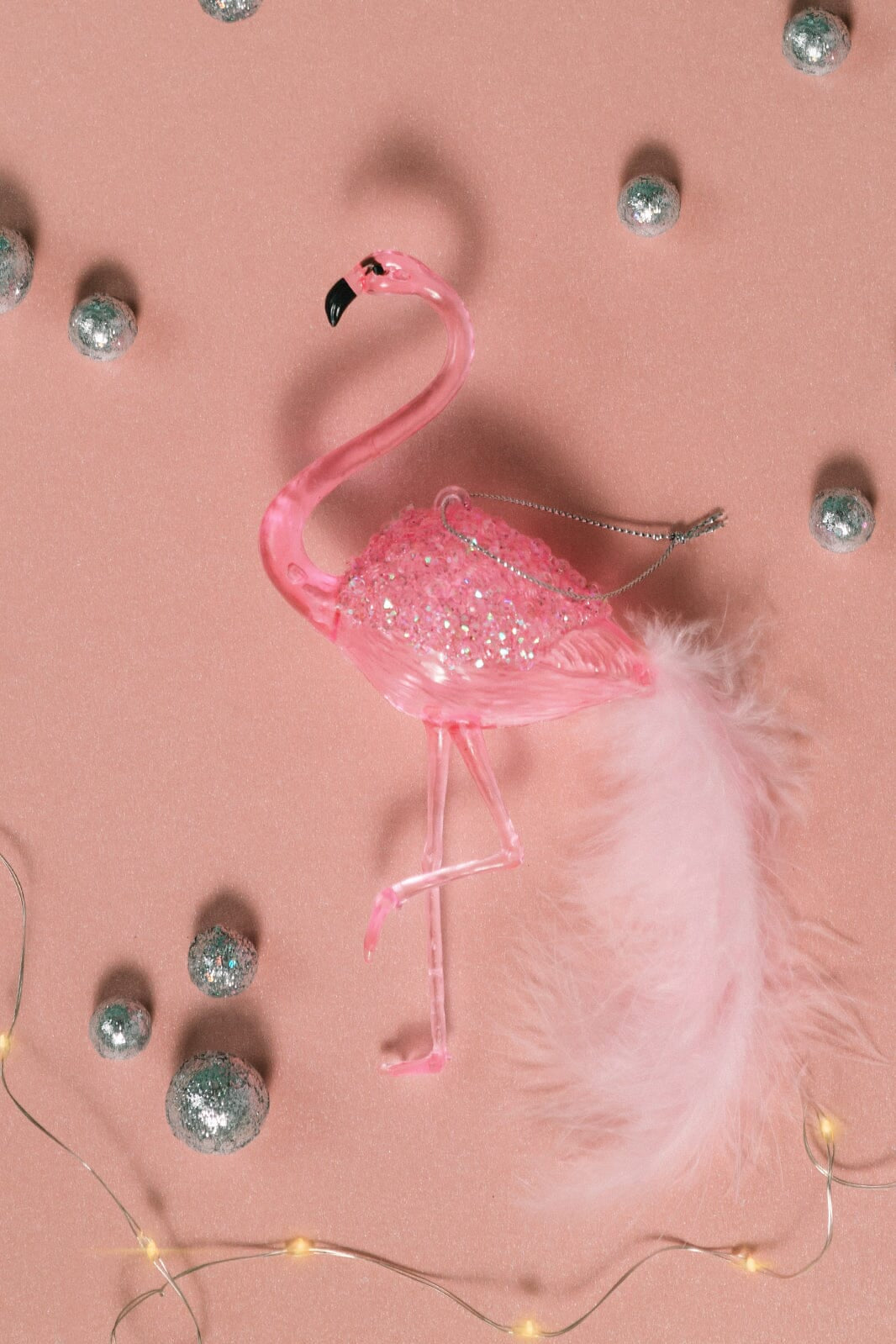 6.3" Pink Flamingo Ornament - -