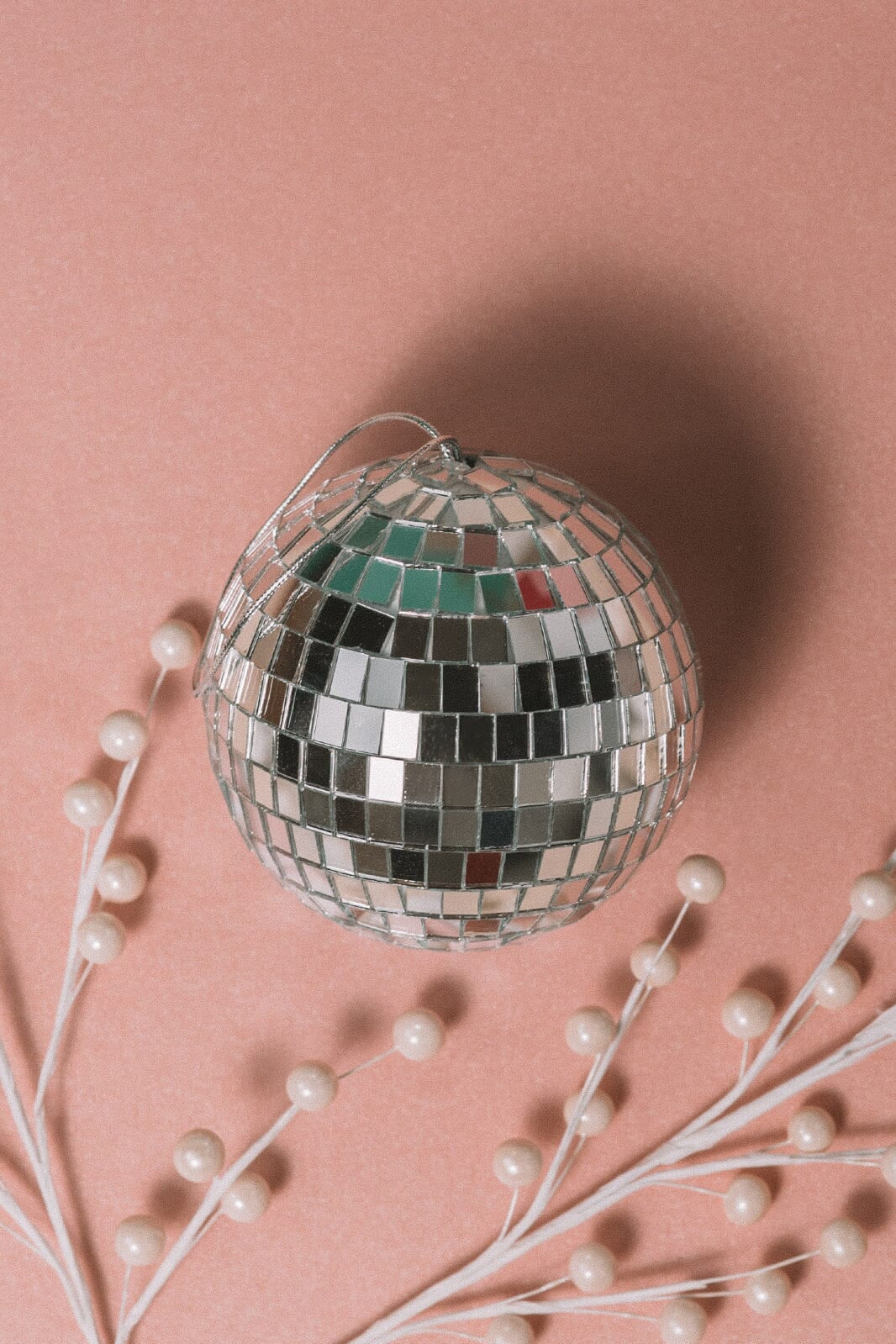 4" Disco Ball Ornament - -