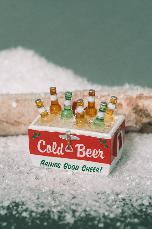 2" Beer Cooler Ornament - -