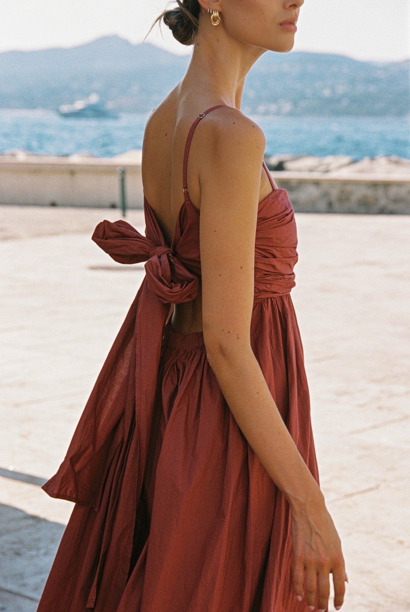Women's Courtney MAXI Dress | Color: Brandy