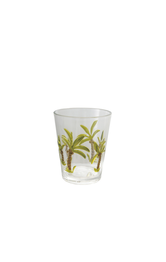 14 OZ. ACRYLIC DRINKING GLASS WITH PALM TREES DG2402