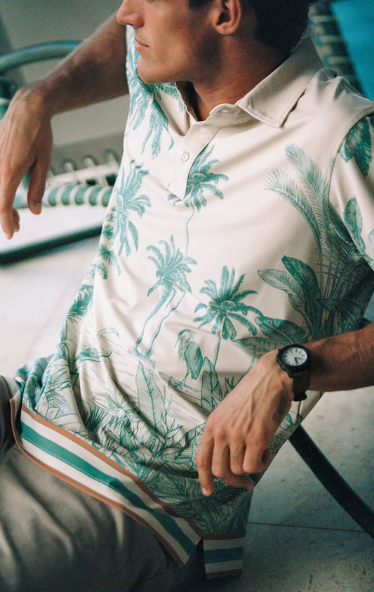 ANYWHERE POLO BLUE LEOPARD