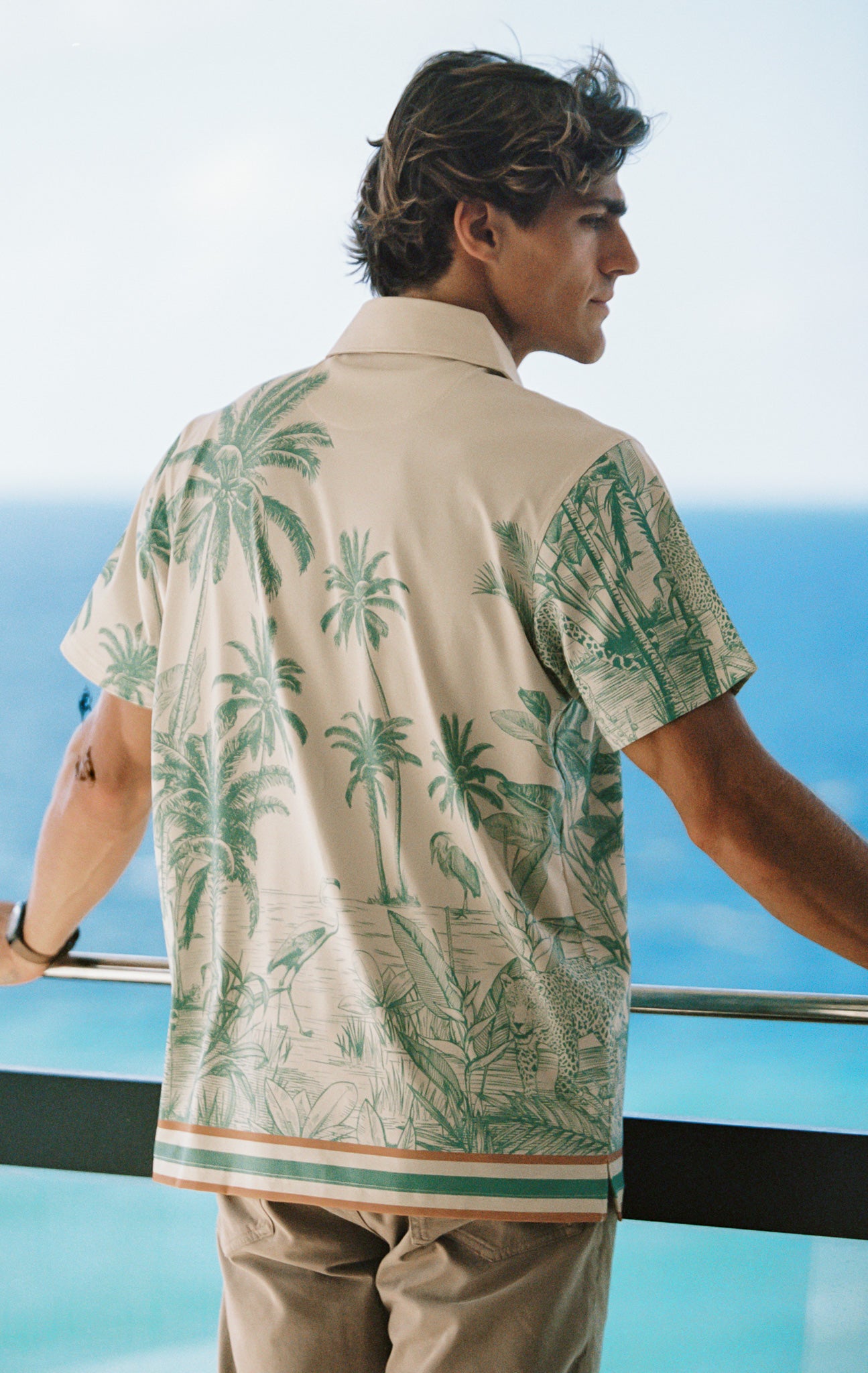 ANYWHERE POLO BLUE LEOPARD