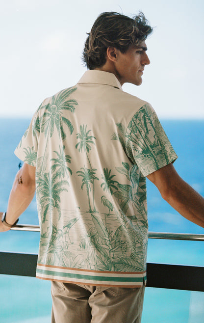 ANYWHERE POLO BLUE LEOPARD