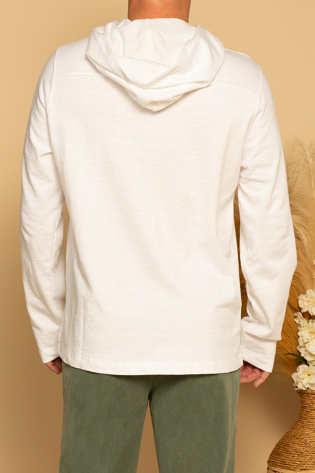 SLUB HOODIE - WHITE - S