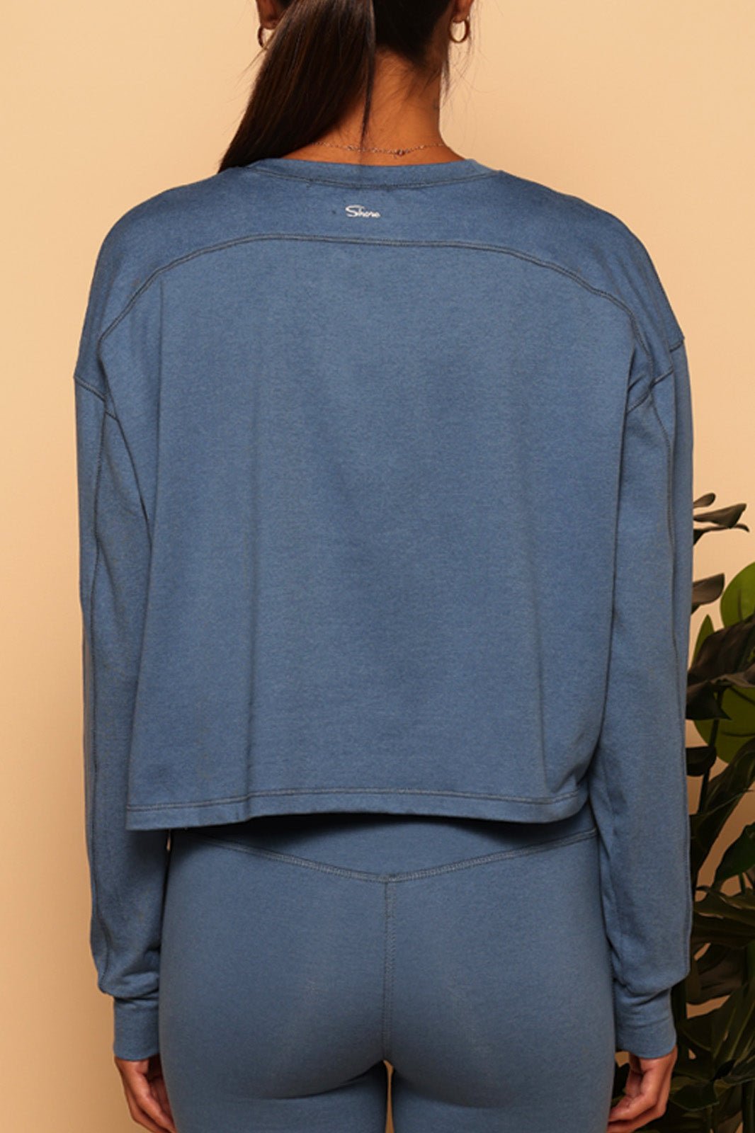 PULLOVER SWEATSHIRT - DENIM BLUE - XS