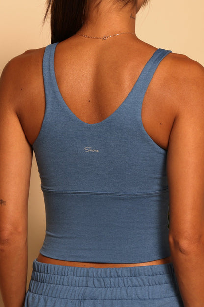 SPORTY TANK - DENIM BLUE - XS