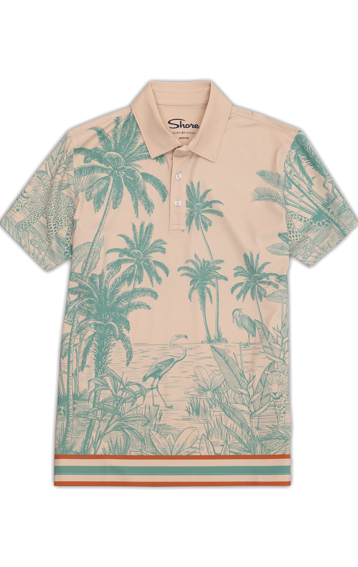 ANYWHERE POLO BLUE LEOPARD