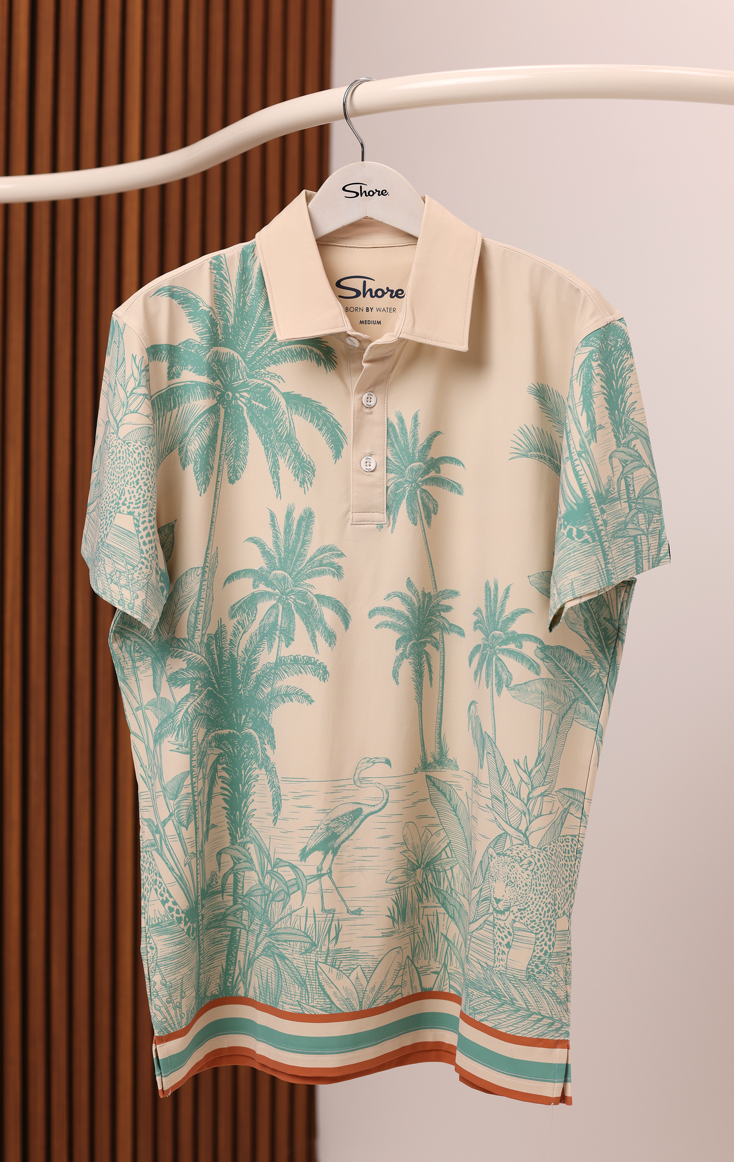 ANYWHERE POLO BLUE LEOPARD