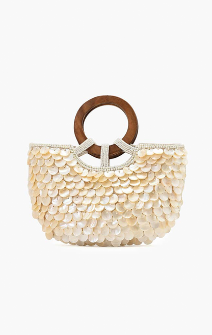 MERMAID SCALE TOP HANDLE BAG