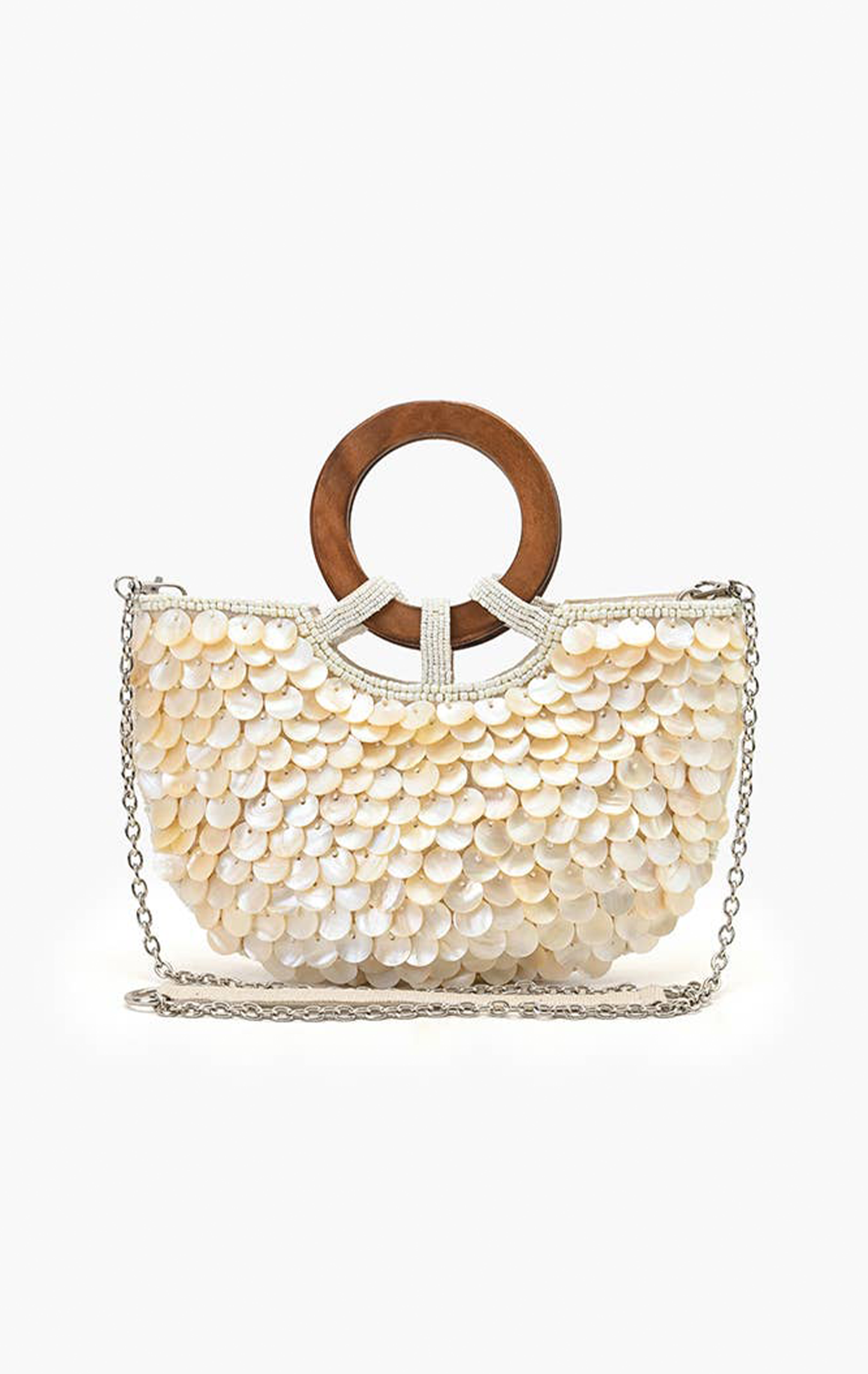 MERMAID SCALE TOP HANDLE BAG
