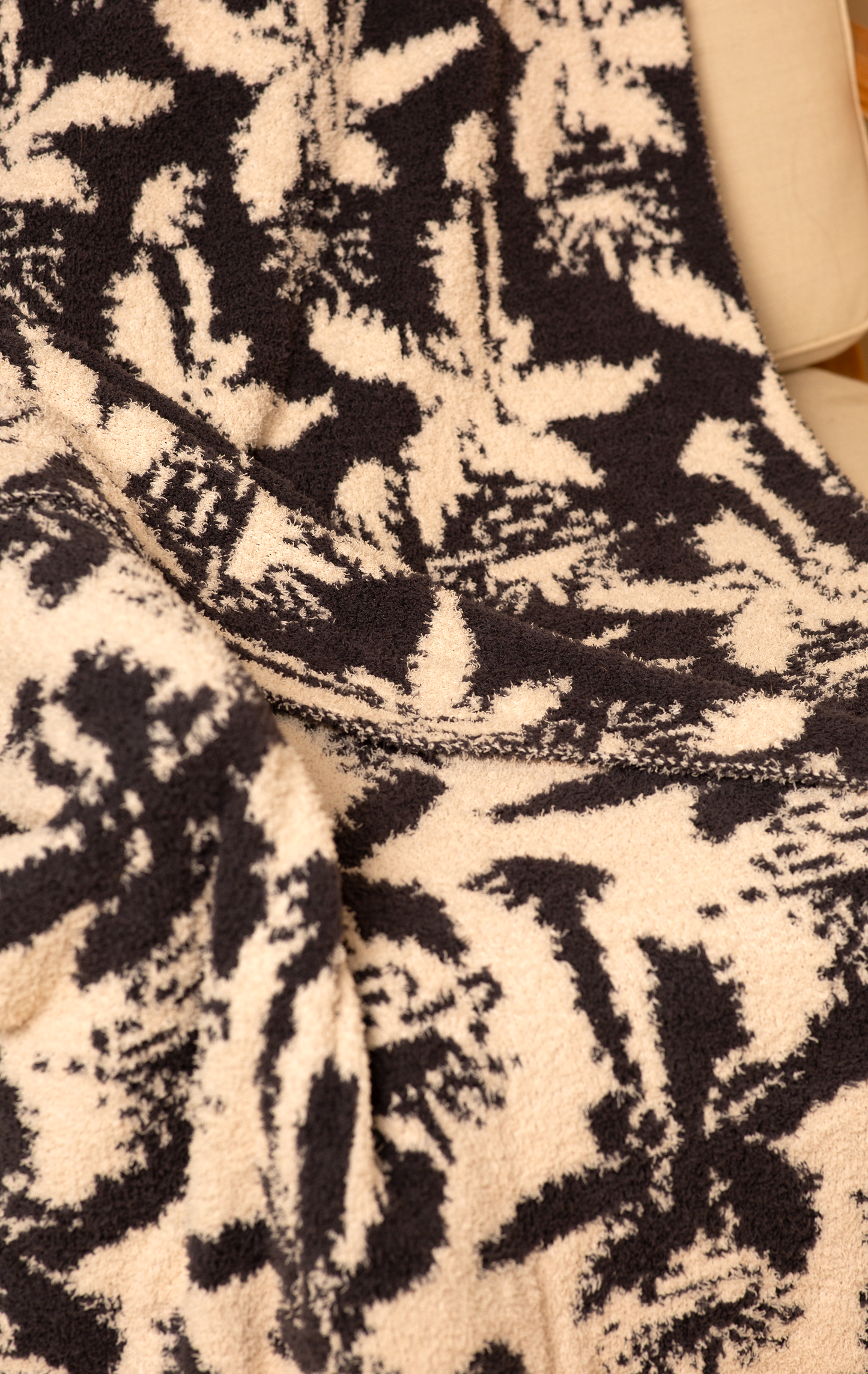 PALM TREE COZY BLANKET - MIDNIGHT SANDS