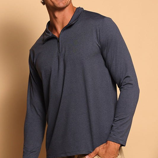 4 ZIP PULLOVER - NIGHTSHADE - S