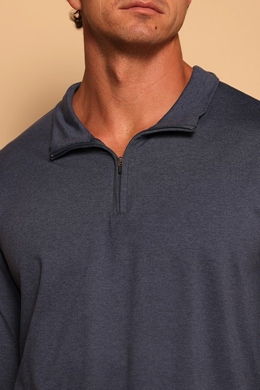 4 ZIP PULLOVER - NIGHTSHADE - S