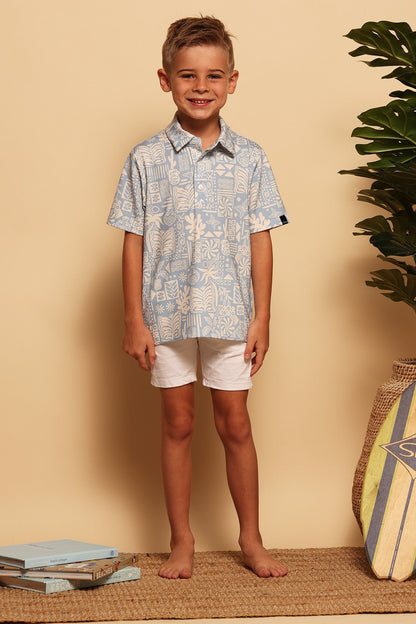 BOYS ACTIVE POLO - CARIBBEAN - XS