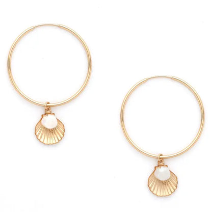BELLE HOOP EARRINGS - GOLD - SS19438G