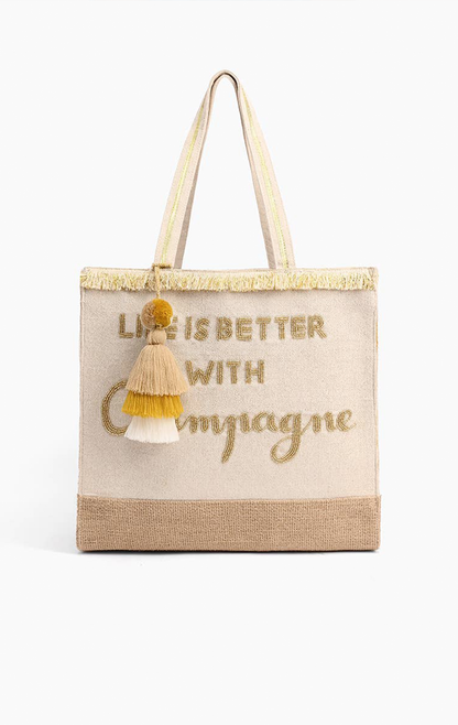 CHAMPAGNE FOREVER TOTE