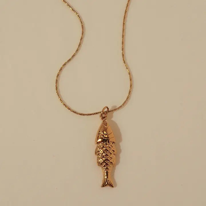 FISH NECKLACE - GOLD - FW25117G