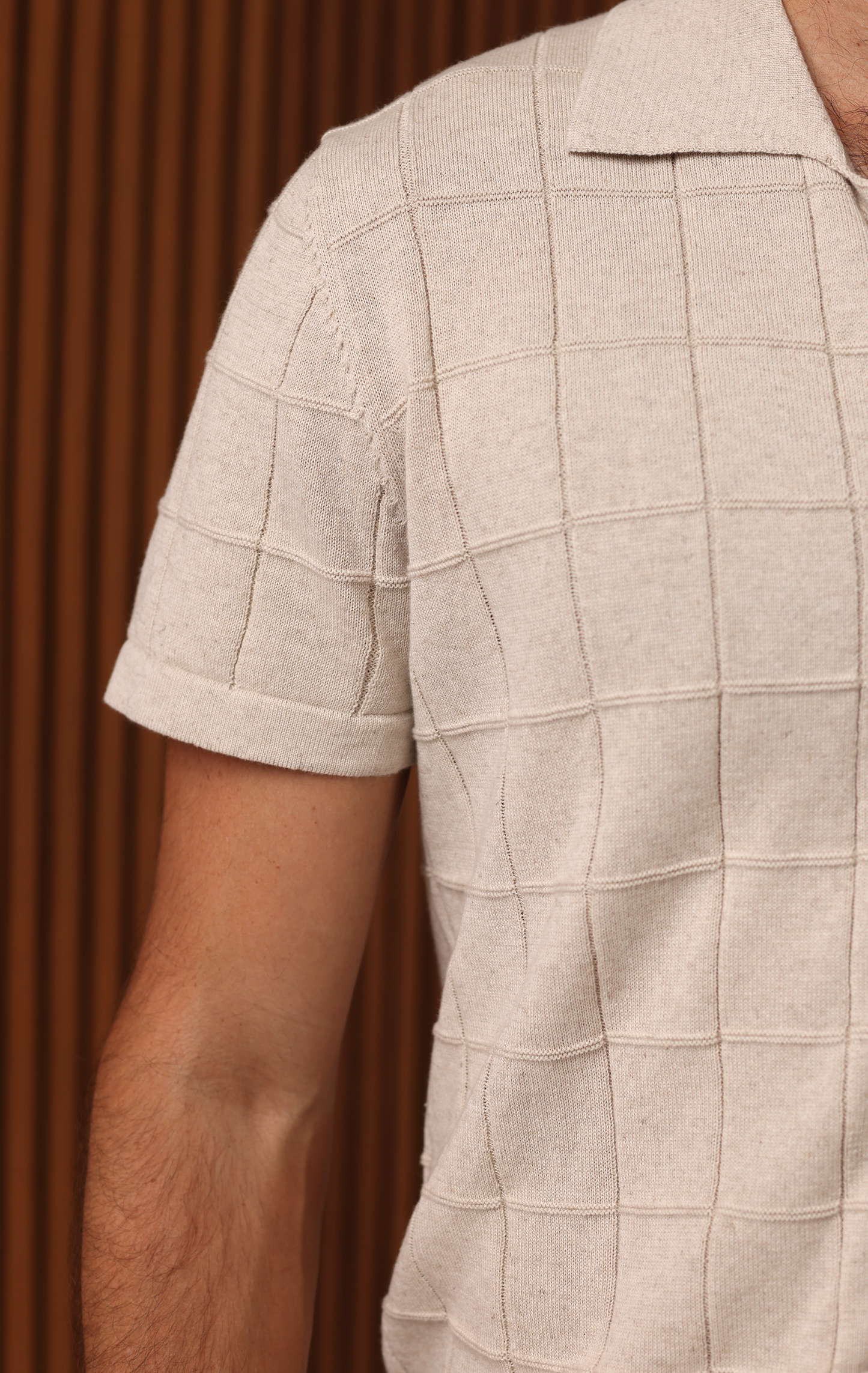 DOCKSIDE KNIT BUTTON UP