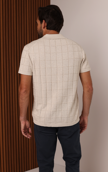 DOCKSIDE KNIT BUTTON UP