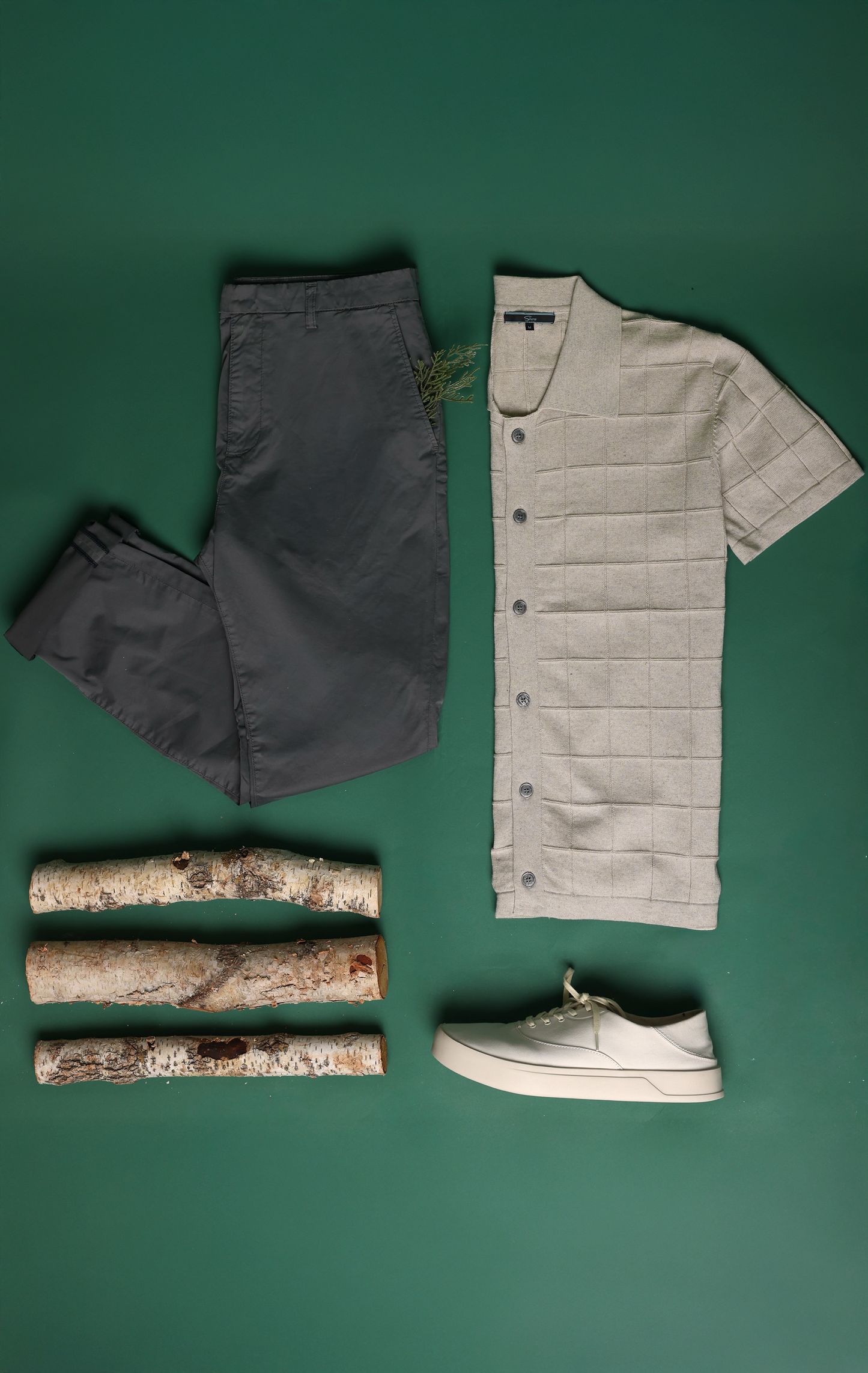 DOCKSIDE KNIT BUTTON UP