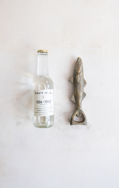 CAST ALUMINUM FISH SHAPED BOTTLE OPENER