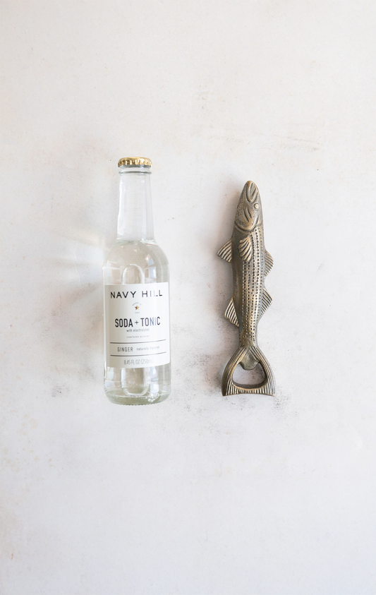 CAST ALUMINUM FISH SHAPED BOTTLE OPENER