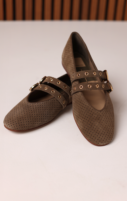 BAYLEE GROMMET FLAT OLIVE