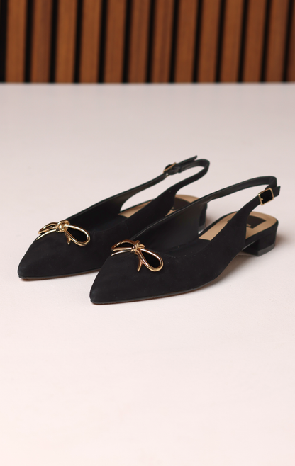OBELLA SLING BACK SLIDE ONYX