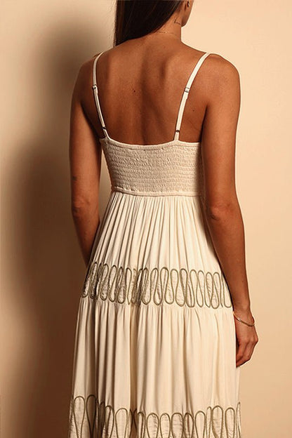 FLORENCE MAXI DRESS - EGGSHELL - XS