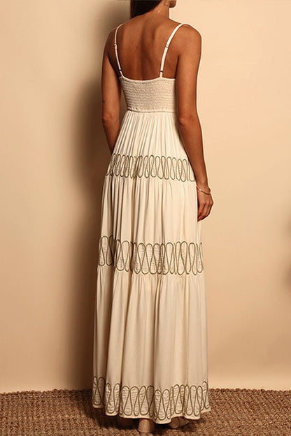 FLORENCE MAXI DRESS - EGGSHELL - XS