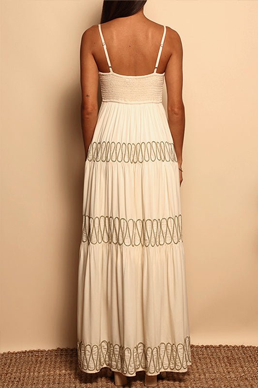 FLORENCE MAXI DRESS - EGGSHELL - XS