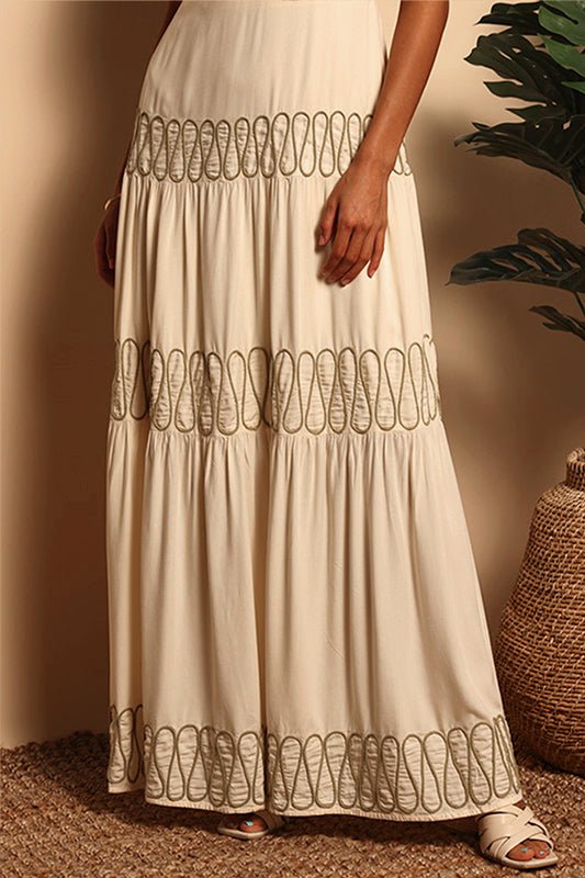 FLORENCE MAXI DRESS - EGGSHELL - XS