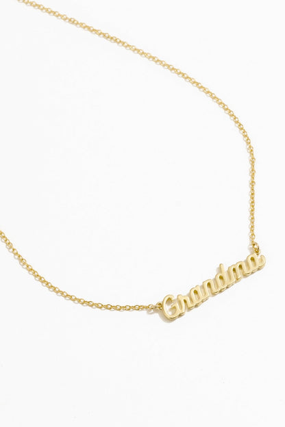 GRANDMA NECKLACE - GOLD -