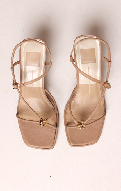 MYLEE HEEL LIGHT TAN LEATHER