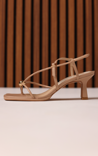 MYLEE HEEL LIGHT TAN LEATHER