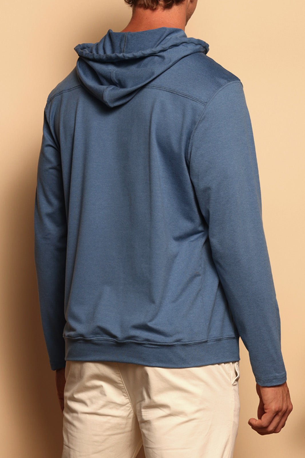 PULLOVER HOODIE - DENIM BLUE - S