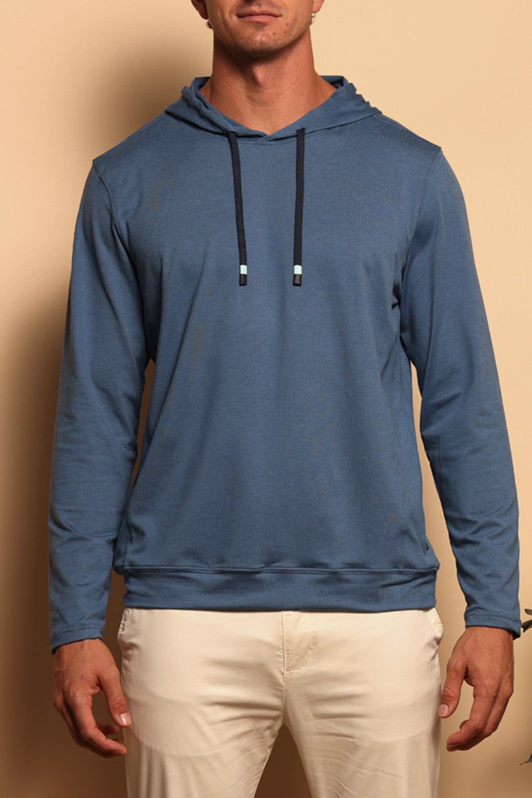 PULLOVER HOODIE - DENIM BLUE - S