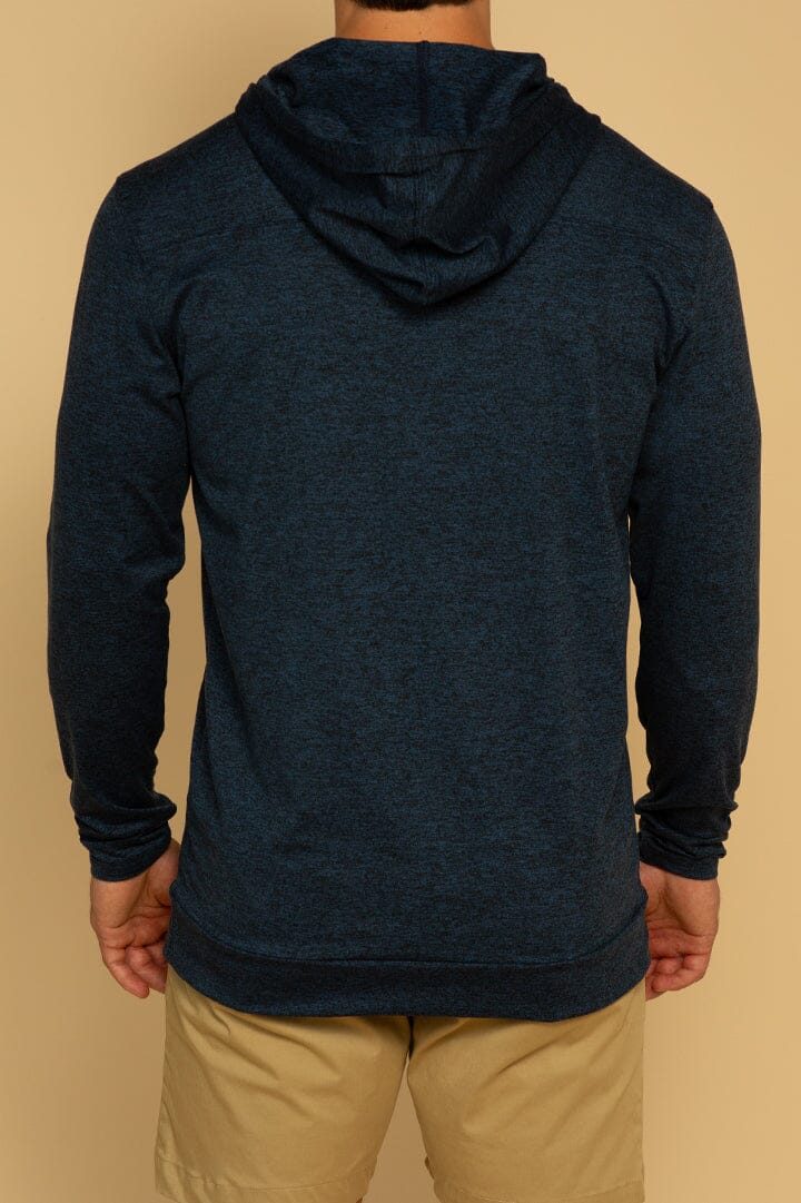Black Pullover Hoodie For Men - Back Angle